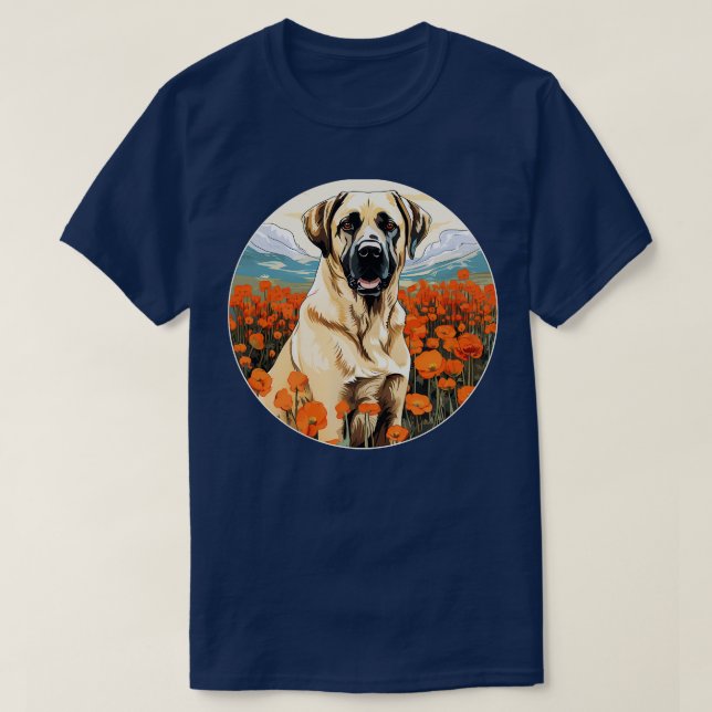 Anatolian Shepherd Mountain Flower Cute Kangal Col T-Shirt (Design Front)