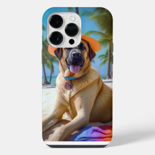 Anatolian Shepherd on Beach, dog lover summer gift iPhone 14 Pro Max Case