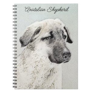 Anatolian Shepherd Painting - Original Dog Art Notebook