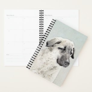 Anatolian Shepherd Painting - Original Dog Art Planner