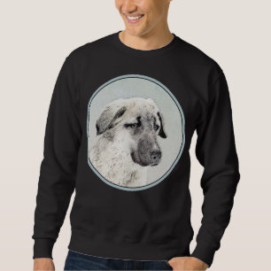 Anatolian Shepherd Painting - Original Dog Art Sweatshirt