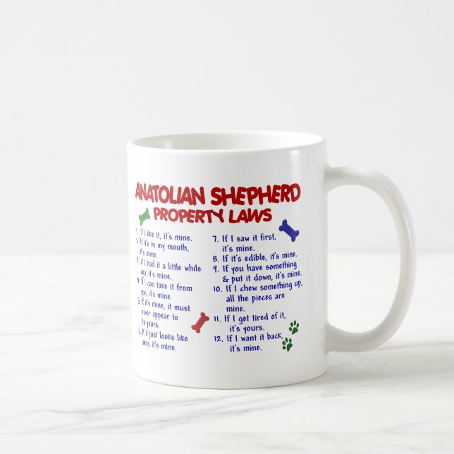 ANATOLIAN SHEPHERD Property Laws 2 Coffee Mug (Right)