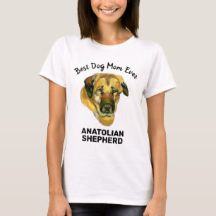 Anatolian Shepherd watercolor best dog mum ever T-Shirt