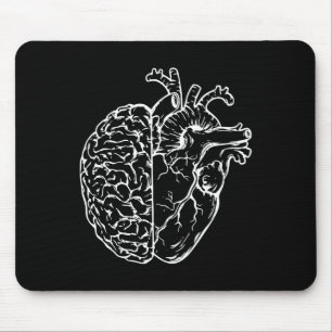 Anatomical Brain Heart Nurse Teacher Student Nursi Mouse Mat
