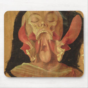 Anatomical drawing of the head mouse mat