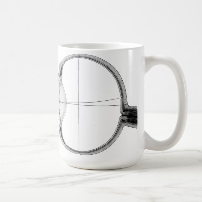 Anatomical eye coffee mug (Right)