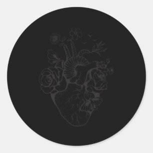 Anatomical He Cardiac Nurse Student Classic Round Sticker