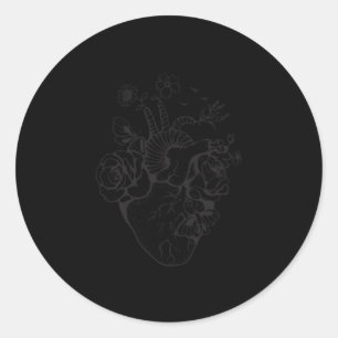 Anatomical He Cardiac Nurse Student Classic Round Sticker