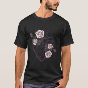 Anatomical He Floral Roses Hu Anatomy Love Nurse T-Shirt