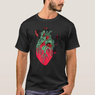 Anatomical Heart And Flowers Nurse Doctor Gradua T-Shirt