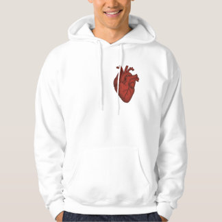 Anatomical Heart Art – Red Vintage Illustration De Hoodie