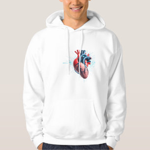 Anatomical Heart – Artistic Medical Illustration  Hoodie