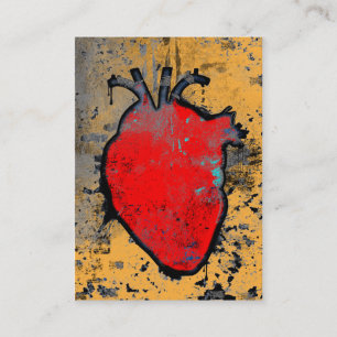 anatomical heart business card
