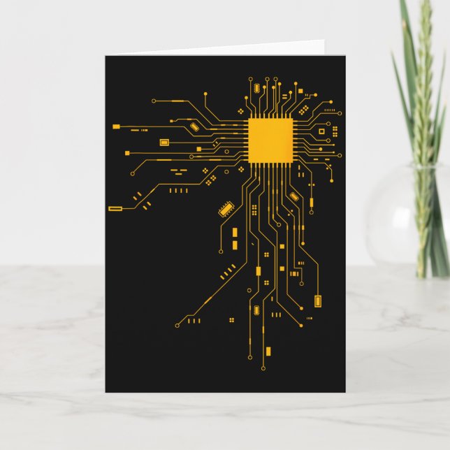 Anatomical Heart Cpu Processor Computer Science Pr Card (Front)