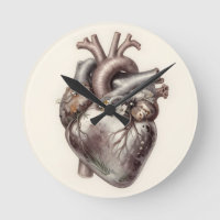 Anatomical Heart Floral Vintage Botanical Medical
