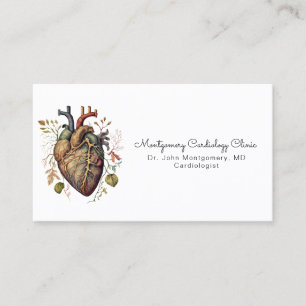 Anatomical Heart Medical Cardiology Doctor Business Card