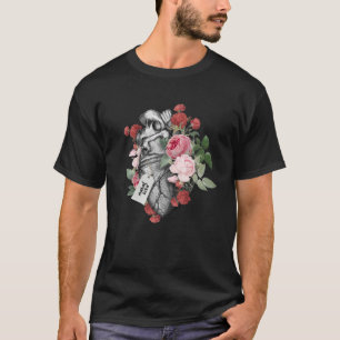 Anatomical Heart Organ And Flowers With Mahal Kita T-Shirt