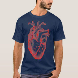 Anatomical Heart Spreading Love Artsy Valentine T-Shirt