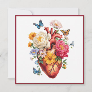 Anatomical Heart Valentine  Holiday Card