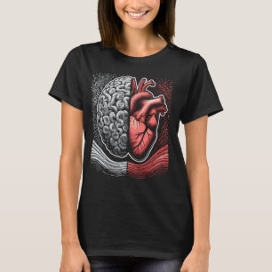 Anatomical Heart Vs Brain Medicine Anatomy Science T-Shirt