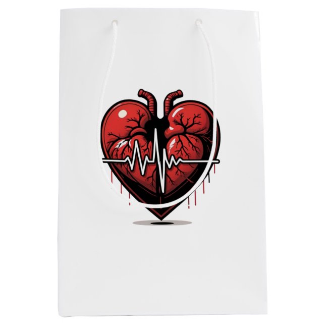 Anatomical Heart with Battle of Life Medium Gift Bag (Front)