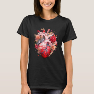 Anatomical heart with flowers  T-Shirt