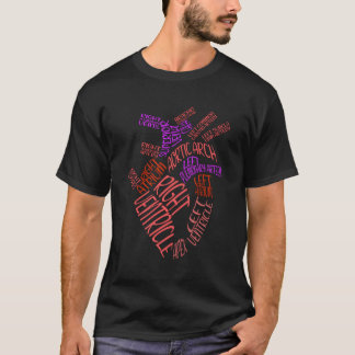 Anatomical Hu He Cardiology Medical Cardiac Nurse T-Shirt