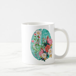 Anatomical Human Brain Mental Health Awareness Coffee Mug