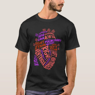 Anatomical Human Heart Cardiology Medical Cardiac T-Shirt