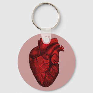 Anatomical Human Heart Key Ring