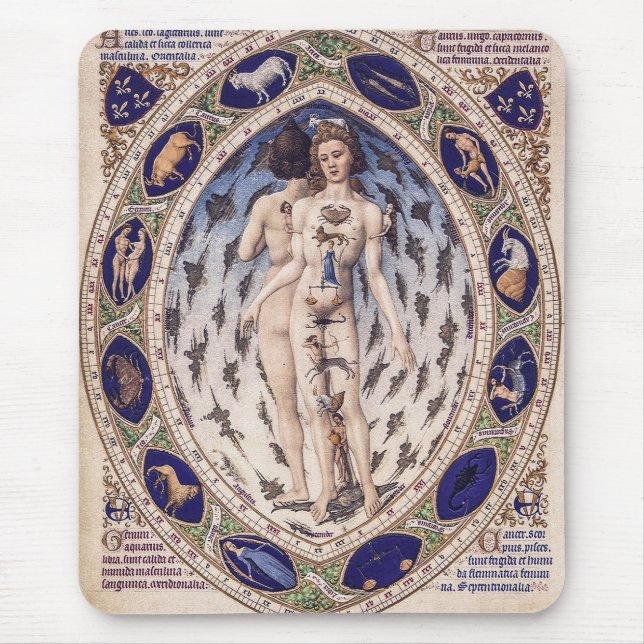  Anatomical Zodiac Man Mouse Mat (Front)