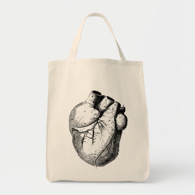 Anatomically Correct Heart Tote Bag (Front)