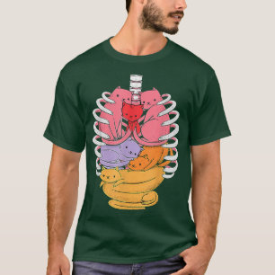 Anatomicat Anatomy Cat Simple Design T-Shirt