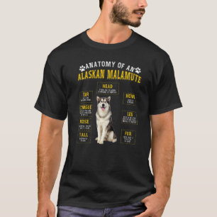 Anatomy Alaskan Malamute For Women Men T-Shirt
