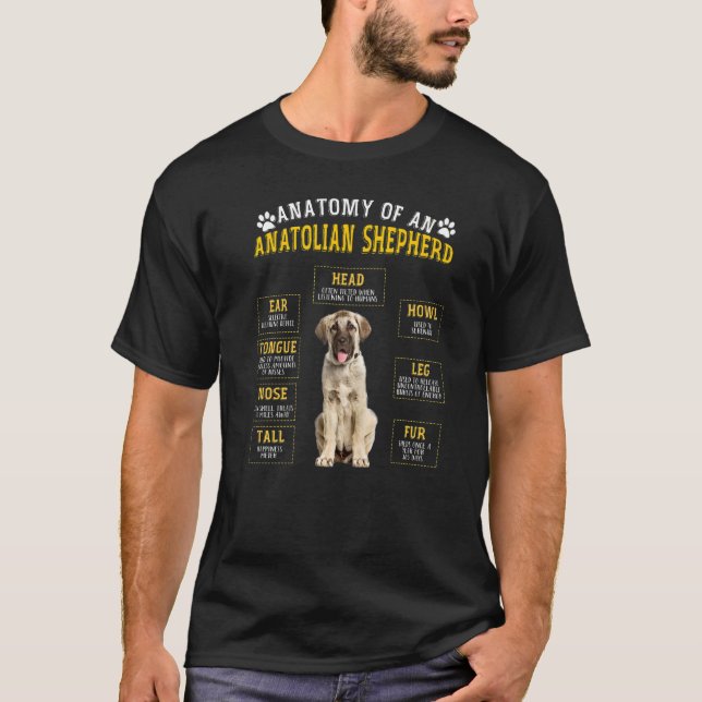 Anatomy Anatolian Shepherd  For Women Men T-Shirt (Front)