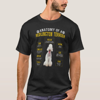 Anatomy Bedlington Terrier For Women Men T-Shirt
