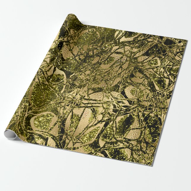 Anatomy Body Nature Cell Gold Mustard Chartreuse Wrapping Paper (Unrolled)