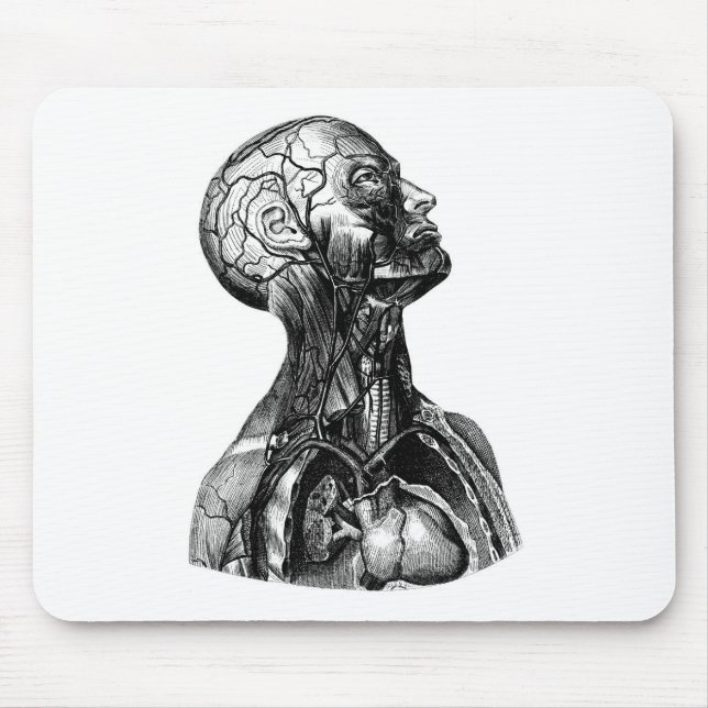 Anatomy Bust Mouse Mat (Front)