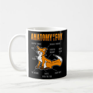 Anatomy Fox Furry Fursona Coffee Mug