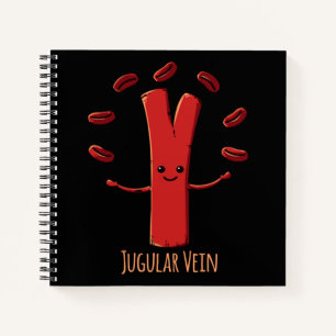 Anatomy Jugular Vein Nurse Doctor Medical Student Notebook