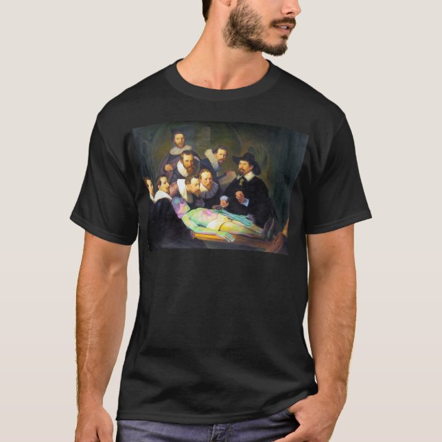 Anatomy Lesson Creative Modern Painting Mens T-Shirt (Front)