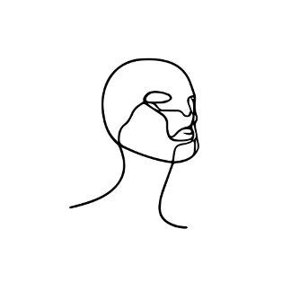 Anatomy minimal line art abtract of a lgbtqi  photo print