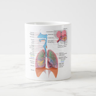 Anatomy Mug-Respiratory Large Coffee Mug