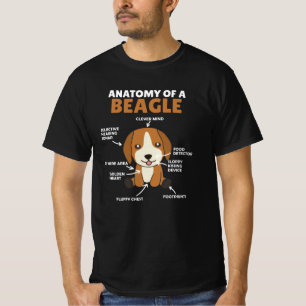 Anatomy Of A Beagle Cute Dogs Puppy T-Shirt