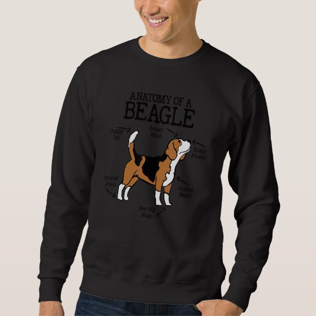 Anatomy Of A Beagle  For Dog  1 Sweatshirt (Front)