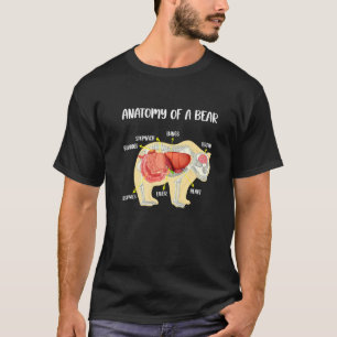 Anatomy Of A Bear Anatomical Doctor Veterinarian M T-Shirt