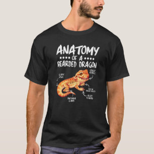 Anatomy Of A Bearded Dragon For Reptile T-Shirt