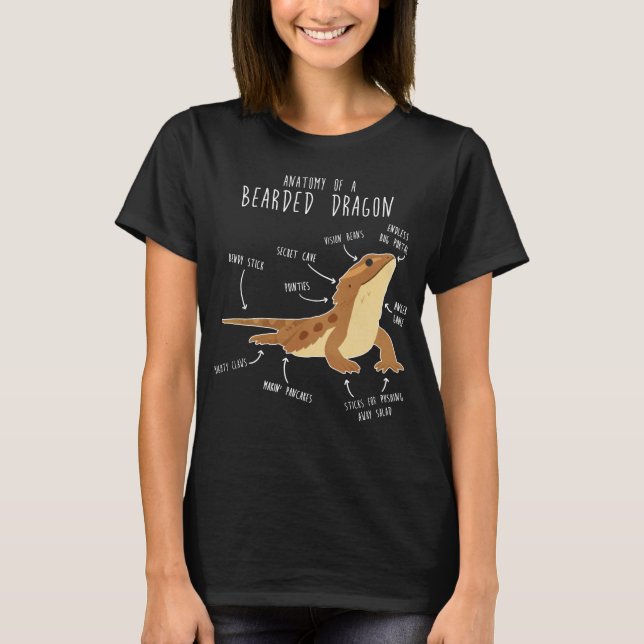 Anatomy of a Bearded Dragon T-Shirt (Front)