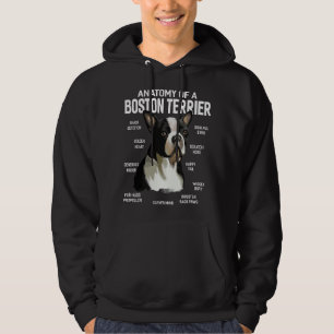 Anatomy of a Boston Terrier Dog Funny Gift  Hoodie
