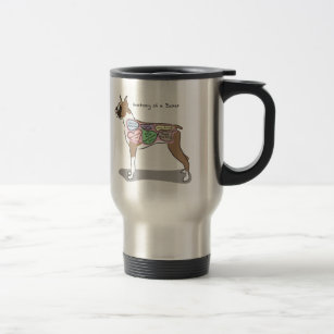 Anatomy of a Boxer Dog gifts Travel Mug